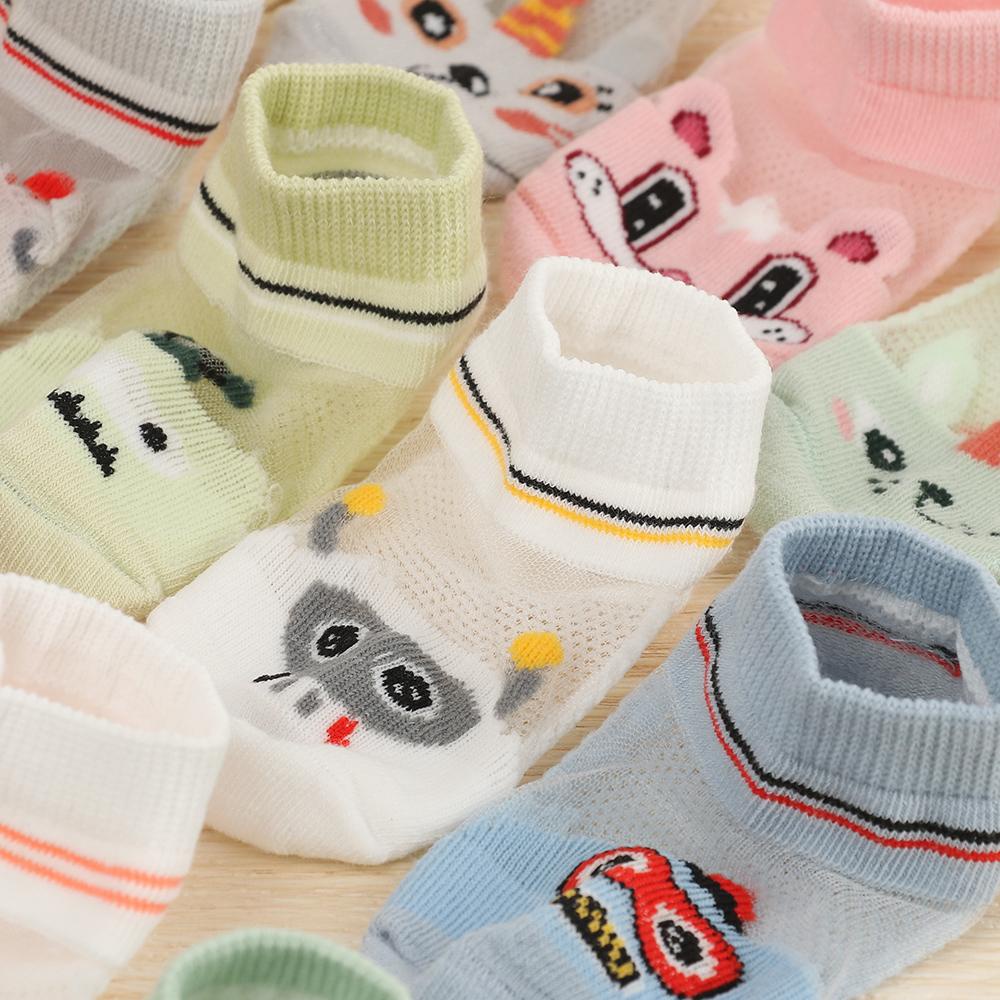 SUSANS Set 5 Đôi Tất Cotton Mùa Hè Cho Bé 0-3 Tuổi