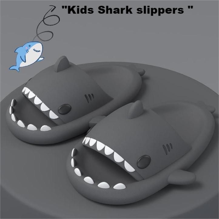 Dép Đi Trong Nhà Hình Cá Mập Đế Dày 4cm 1.0Cm Chống Trượt Thoáng Khí Thời Trang Mùa Hè Cho Bé