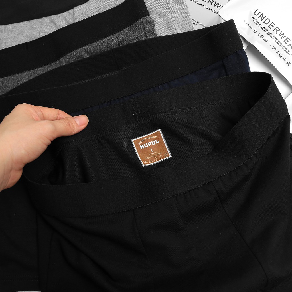 Quần lót nam sịp đùi NUPUL chất vải cotton 100% thoáng khí co giãn thời trang cao cấp NUL02