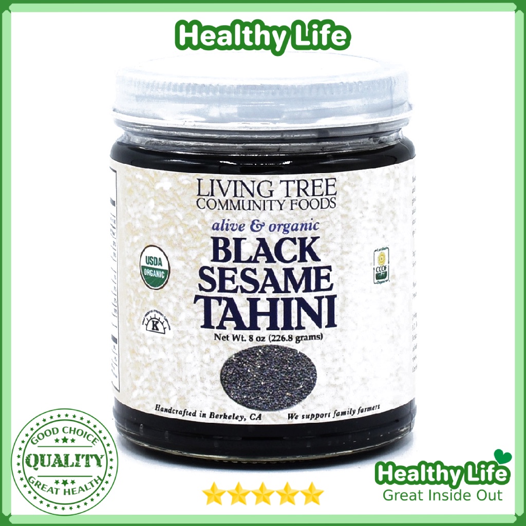 Bơ Mè Đen Raw Hữu Cơ Living Tree Community Foods Black Sesame Tahini
