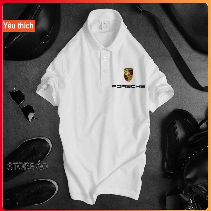 áo polo siêu xe  mẫu áo porsche cho xe oto