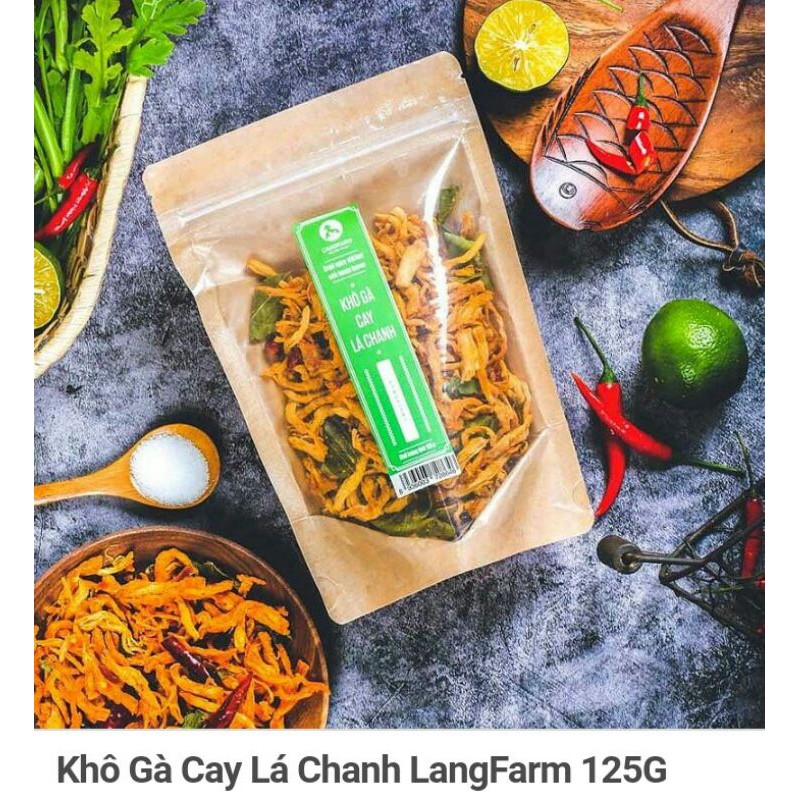 Khô gà cay lá chanh Langfarm 125g | BigBuy360 - bigbuy360.vn