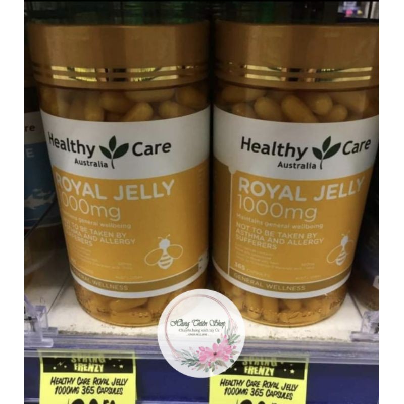 (Đủ bill) Sữa ong chúa HealthyCare Royal Jelly 1000mg 365v