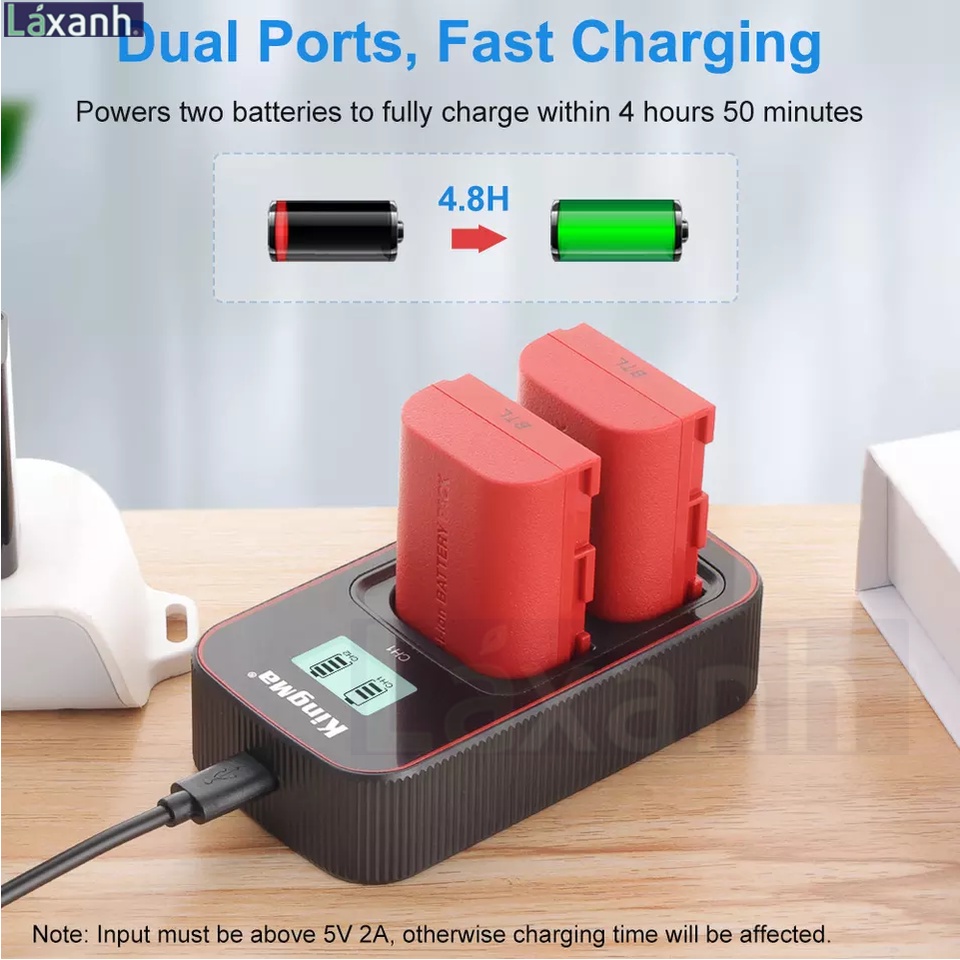 LP-E6NH LPE6 DLC 2400mAh Canon | Pin và sạc máy ảnh dung lượng cao LP-E6NH LP-E6NHM EOS R5 R6 5D 6D 7D 60D 70D 80D 90