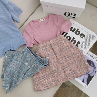 SET ÁO THUN LEN + CHÂN VÁY BỐ