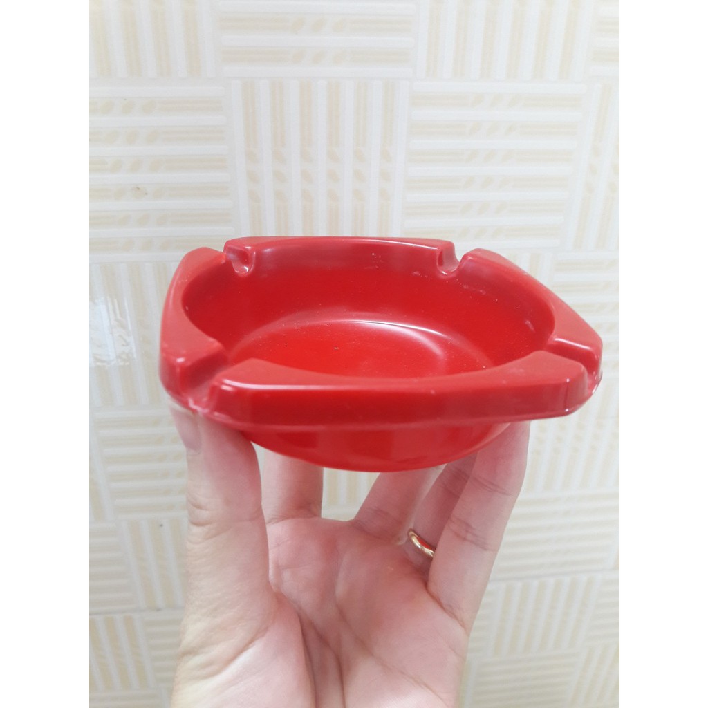 Gạt tàn nhựa melamine để bàn tiện lợi V6 (Video tự quay)