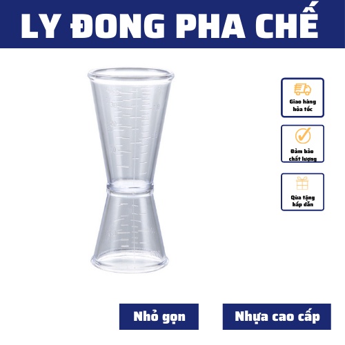 Ly đong định lượng 20cc-40cc bằng nhựa có quai cầm trong suốt cao cấp đồ dùng ly đong pha chế sữa,nước nhỏ gọn chính xác
