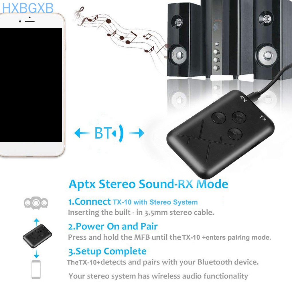 Bộ Thu Phát Âm Thanh Bluetooth 4.2 3.5mm 2 Trong 1 Cho Tv / Xe Hơi | BigBuy360 - bigbuy360.vn