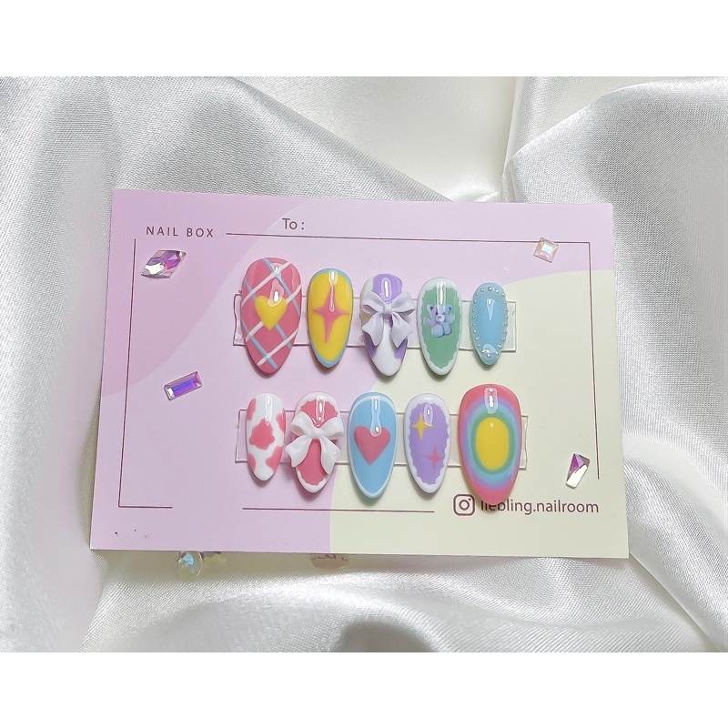 Nailbox mix màu dễ thương