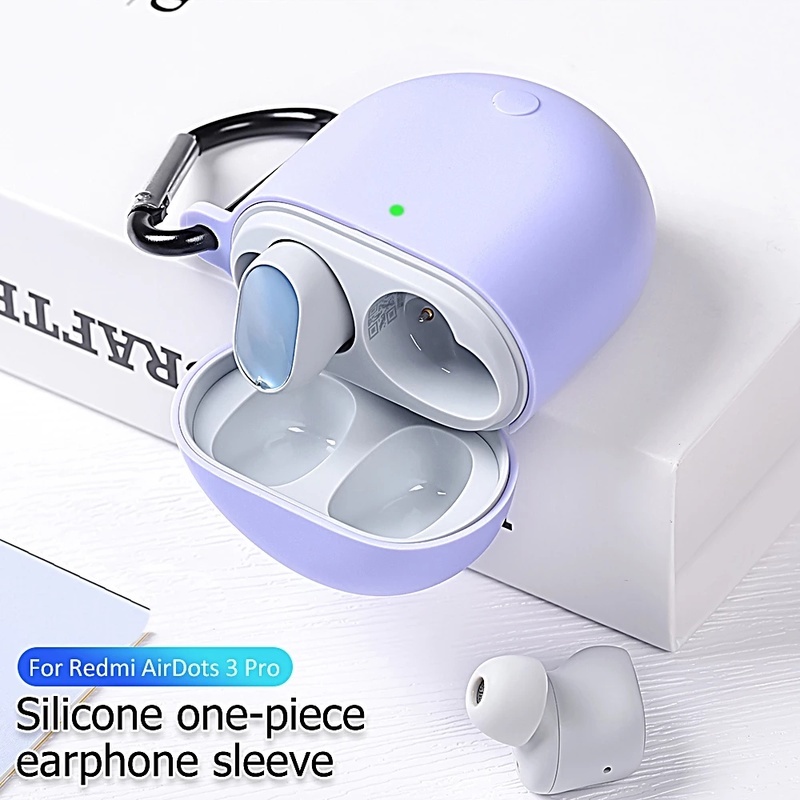 Ốp Hộp Đựng Tai Nghe Nhét Tai Silicon Màu Kẹo Cho Xiaomi Redmi AirDots Buds 3 Pro