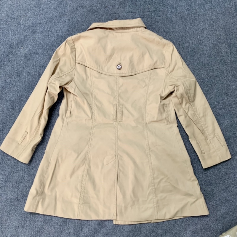 Áo khoác măng tô kaki bé gái xuất dư size 155