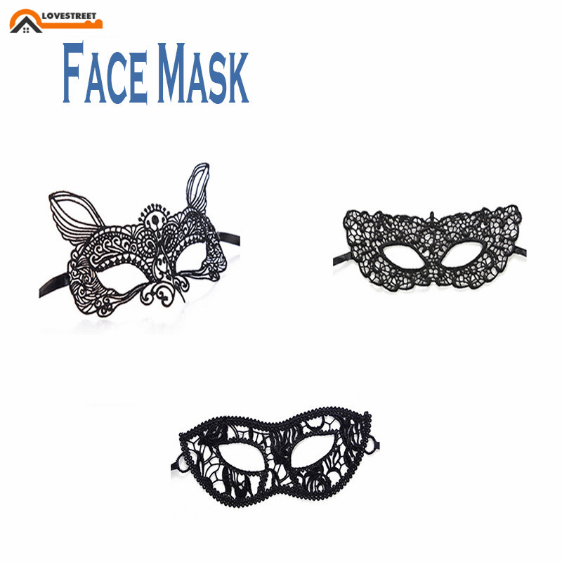 Mặt Nạ Ren Màu Đen Cho Nữ