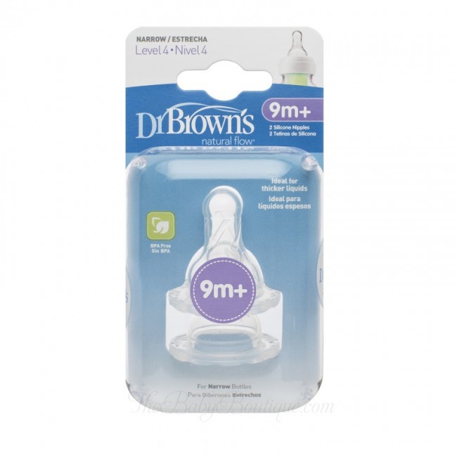 Dr Brown 's Hẹp Bằng Silicone 2 Miếng Dán Núm Vú Giả