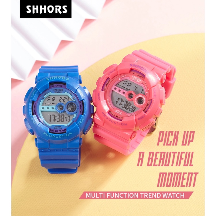 Đồng hồ nữ chống nước thể thao chính hãng điện tử thời trang SHHORS 810C dành cho teen
