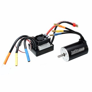 Mô tơ không chổi than Racerstar 3660 không cảm biến có 80A ESC cho xe chạy ngắn 1/8 1/10 và phụ kiện