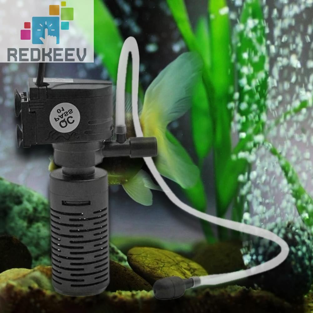 Máy Lọc Nước Hồ CáThiết Kế 3w 3 Trong 1 Nhỏ Gọn Cao Cấp Redkeev 1.13