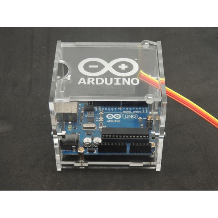 Hộp Acrylic Đựng Arduino Uno R3 + Ethernet Shield W5100 + Đầu Ra