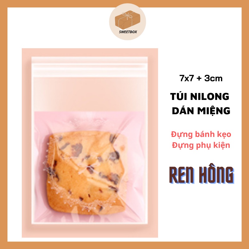 Túi Nilong Dán Miệng Đựng Bánh Kẹo Phụ Kiện OPP Nhỏ Xinh Họa Tiết Dễ Thương