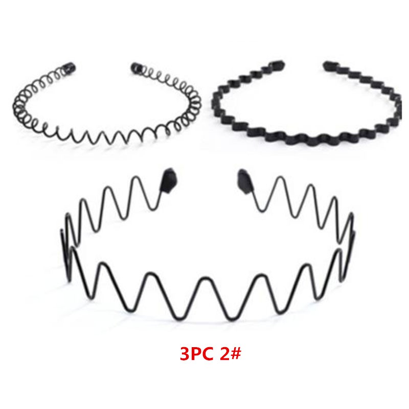 Set 5 cài tóc màu đen gợn sóng tiện dụng cho nam/nữ