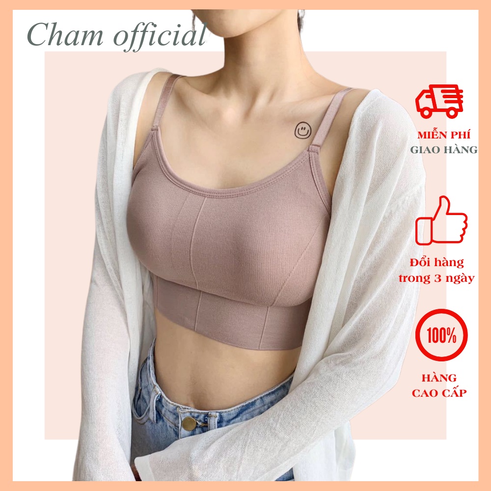 Áo bra 2 dây dáng croptop mặc tập Gym và Yoga 646