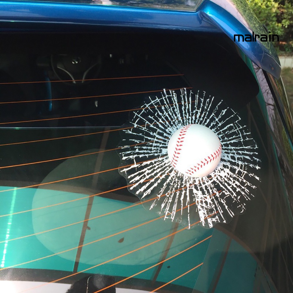 Miếng Dán 3D Trang Trí Xe Hơi Họa Tiết Quả Bóng Tennis/Bóng Đá/Bóng Rổ Ngộ Nghĩnh