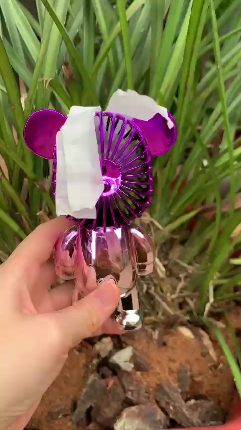 Quạt Mini, Quạt Tích Điện Cầm Tay Gấu Bear Brick Sạc USB Tiện Lợi | BigBuy360 - bigbuy360.vn