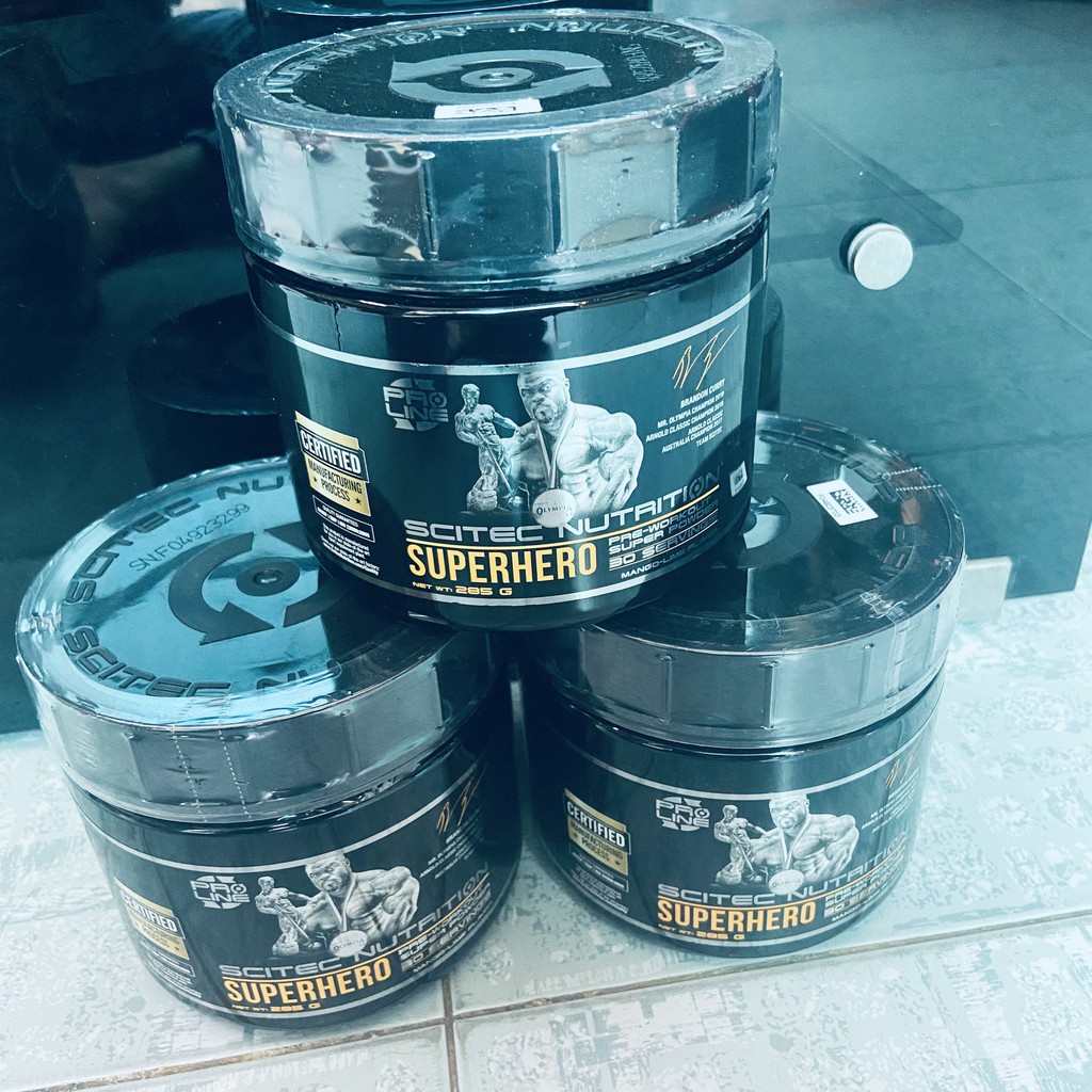 SUPER HERO | Siêu Tăng Sức Bền PreWorkout | Scitec Super Hero Vị Mango Lime 285g- Chính Hãng