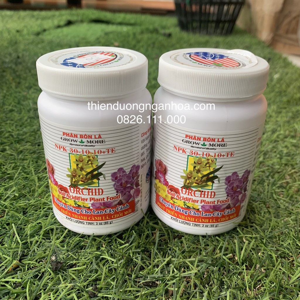 Phân bón NPK 30-10-10 GROW MORE cho Hoa Lan và cây cảnh
