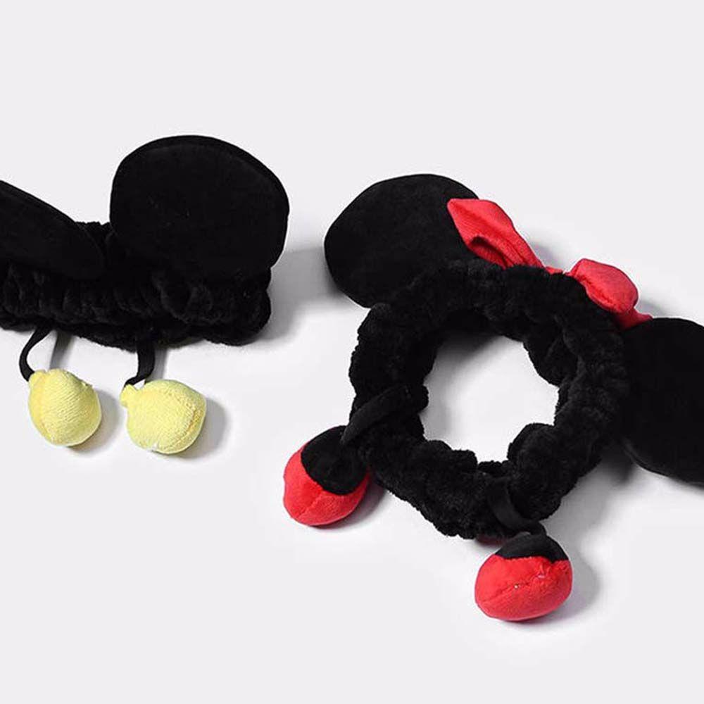 LILYES Băng Đô Cài Tóc Hình Tai Chuột Mickey / Minnie Xinh Xắn