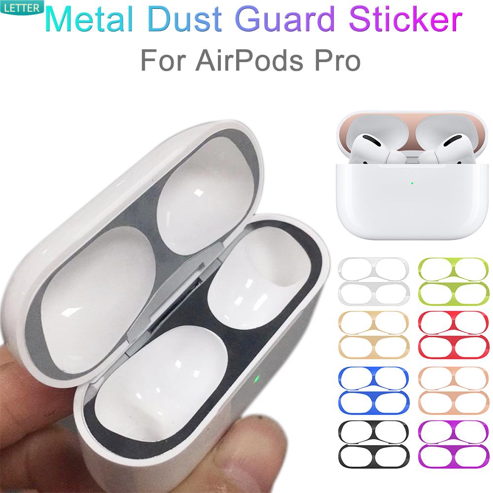 Miếng Dán Bảo Vệ Chống Bụi Bằng Kim Loại Mạ Điện Siêu Mỏng Cho AirPods Pro