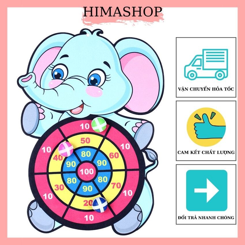 Đồ Chơi Trẻ Em Phi Tiêu Bóng Dính Cho Bé HIMASHOP H022 Tặng Kèm 3 Bóng Và 1 Móc Dán