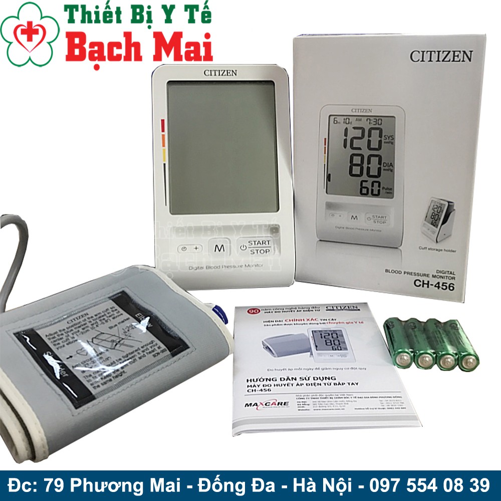 Máy Đo Huyết Áp Điện Tử Bắp Tay Citizen CH-456