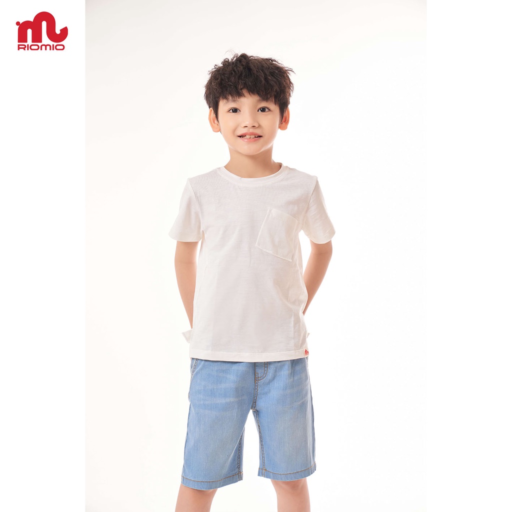 Quần Short jean cho bé trai 3-8 tuổi Riomio chất liệu 100% cotton jeans cao cấp thấm hút mềm mịn- RM079