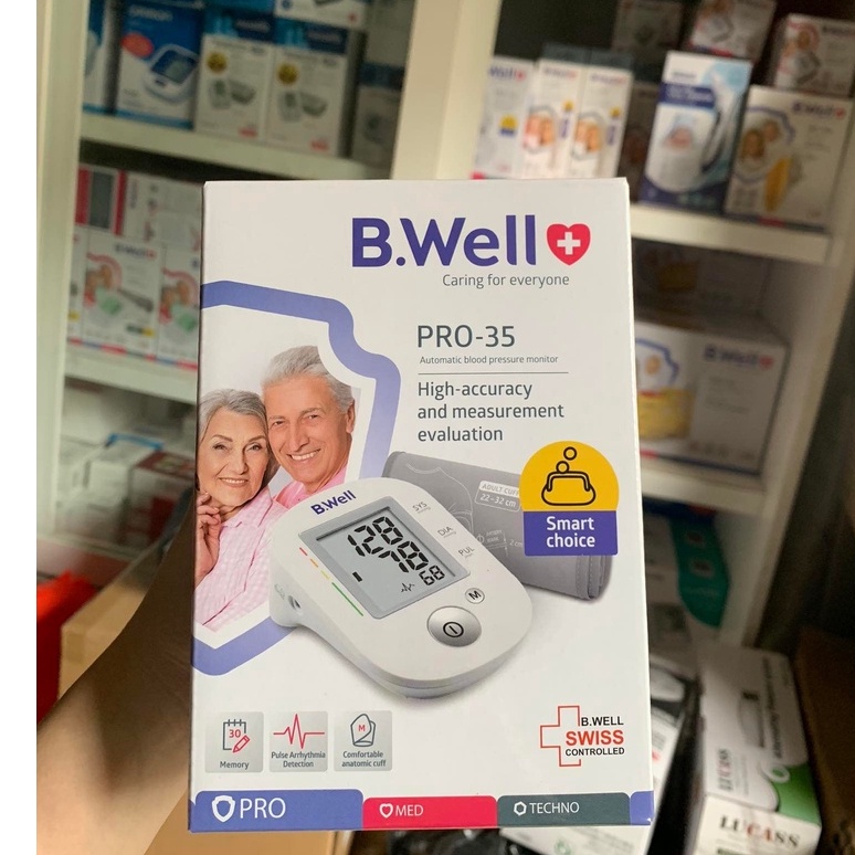 Máy đo huyết áp bắp tay Bwell PRO-35 ( Nhập khẩu 100% từ Thụy Sĩ )
