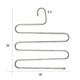 Móc phơi quần áo inox 5 tầng