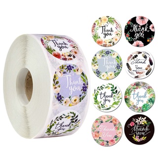 Tem dán sticker "thank you" hoa lá đủ loại