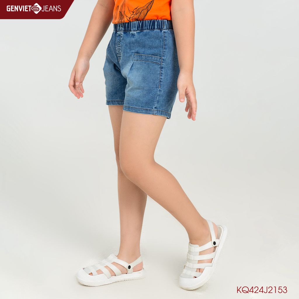 Quần Short Cạp Chun Bé Gái Genviet KQ424J2153