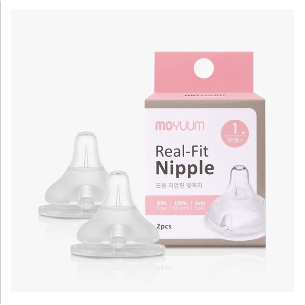 Núm Ti Moyuum Mẫu Mới Đủ Size Không Chứa BPA Độc Hại An Toàn Cho Sức Khỏe Của Trẻ