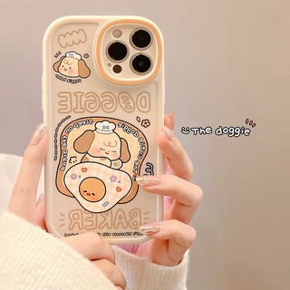 Ốp Điện Thoại Mềm In Hình Chú Chó Hoạt Hình Cho iPhone13 XR Apple 12promax xs 11 8p