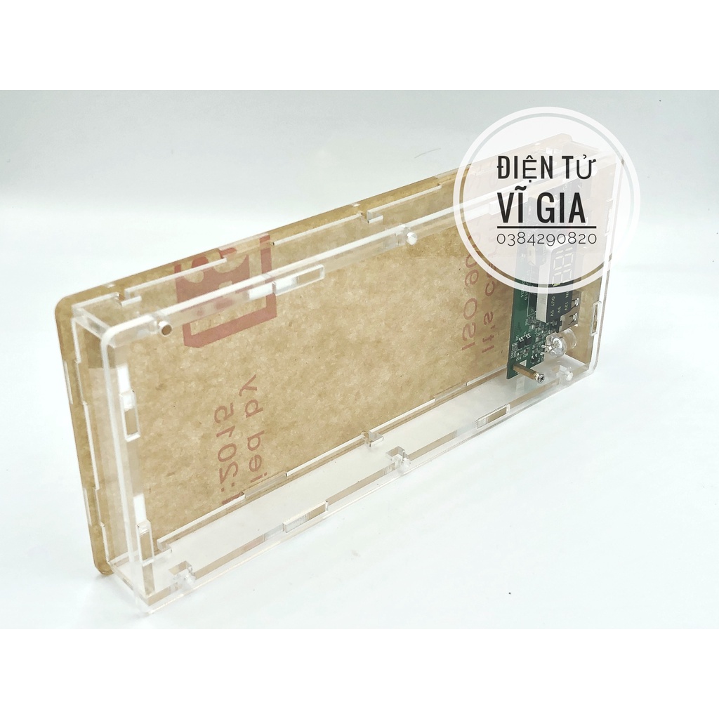 Box sạc dự phòng mica trong suốt Pin 18650