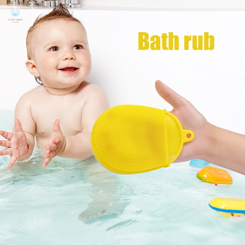 Bàn Chải Silicone Tẩy Tế Bào Chết Nhanh Khô Kháng Khuẩn Cho Bé