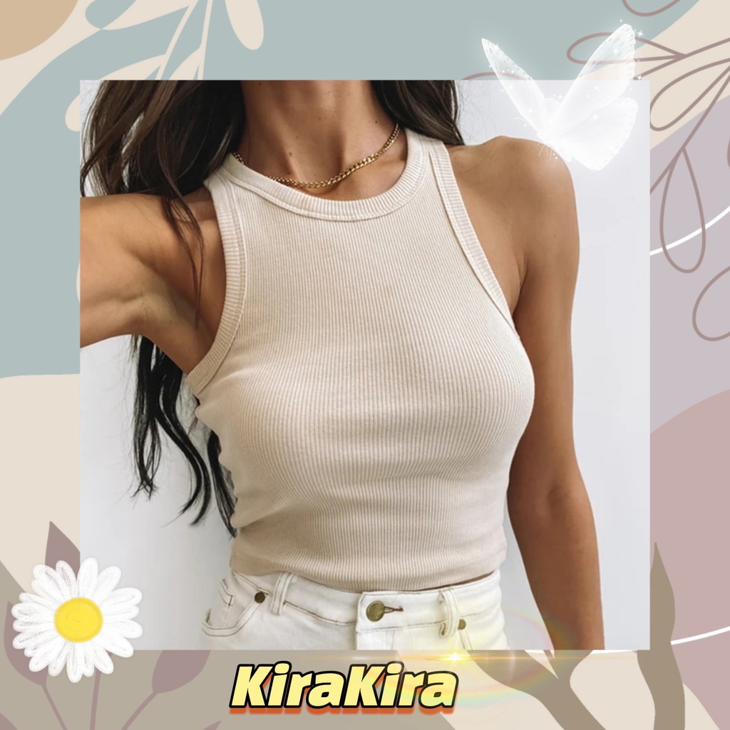 Áo nữ croptop ba lỗ basic sexy