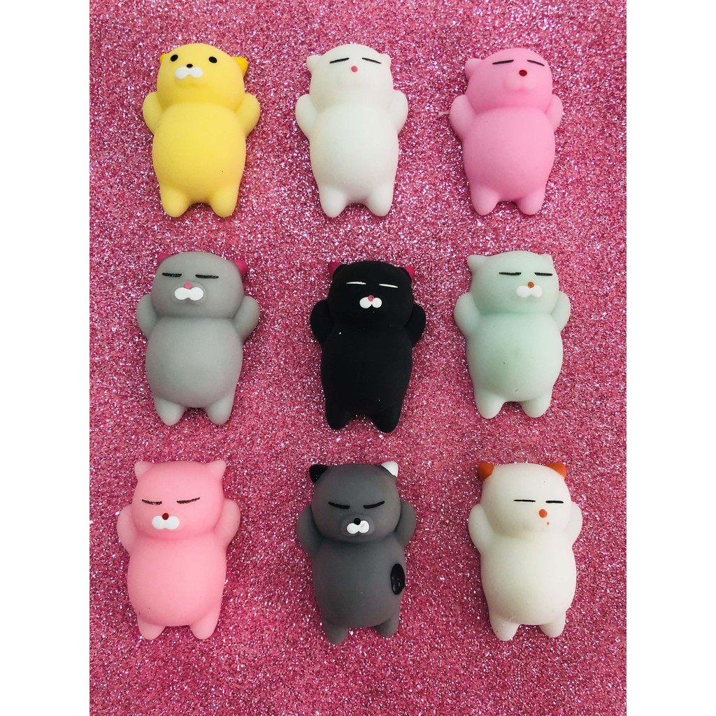 [BỤNG BỰ] Squishy mochi Mèo Bụng Bự dễ thương tiêu khiển xả stress, mềm bóp đã-Squishy Mochi Hình Thú Dễ Thương