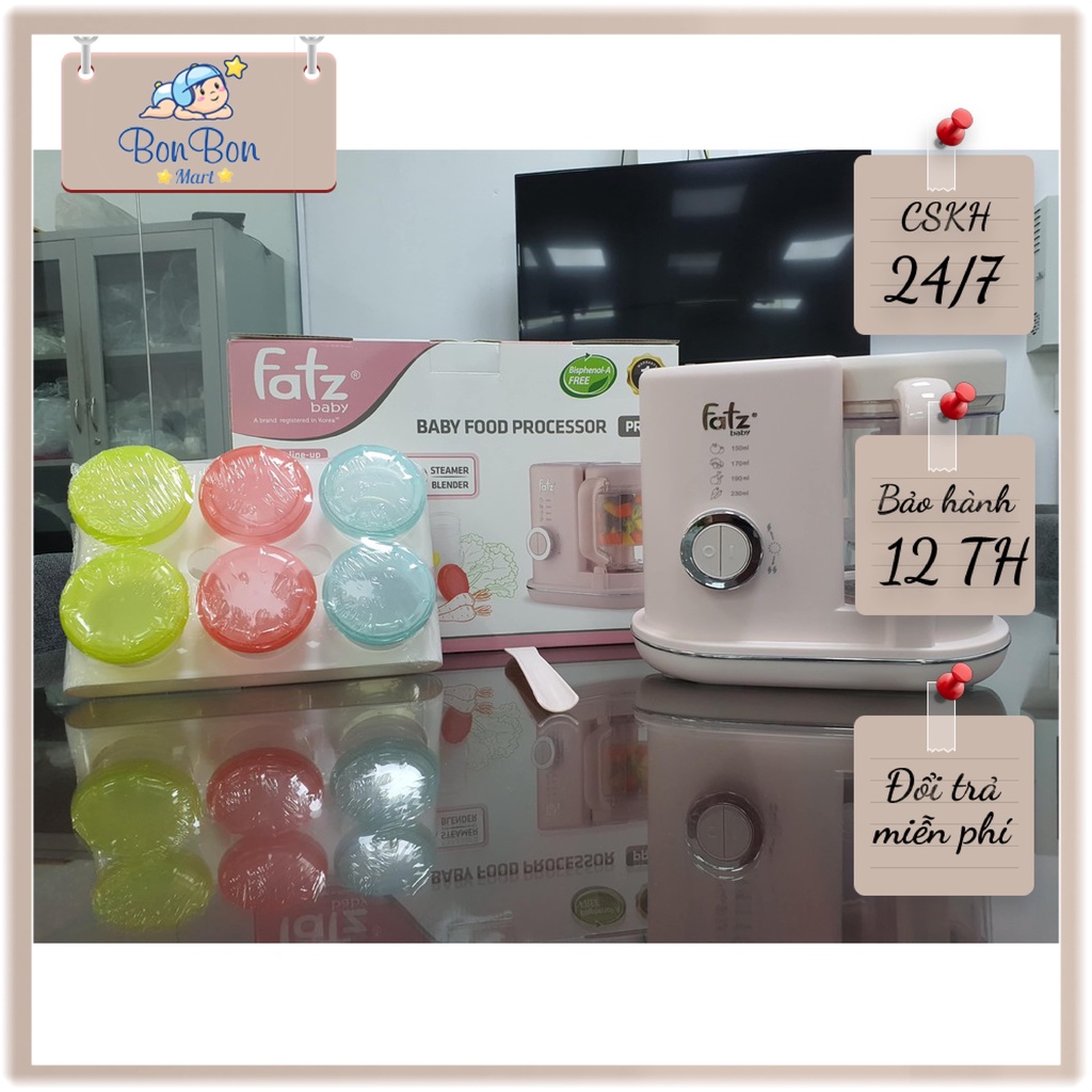 Máy xay hấp chế biến ăn dặm fatz pro 3 phân phối chính hãng Bonbon Mart