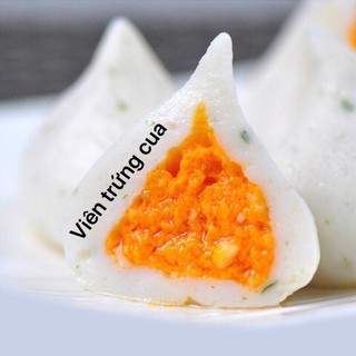 Viên thả lẩu trứng cua fisro nhập khẩu Malaysia 500gr nổ lép bép