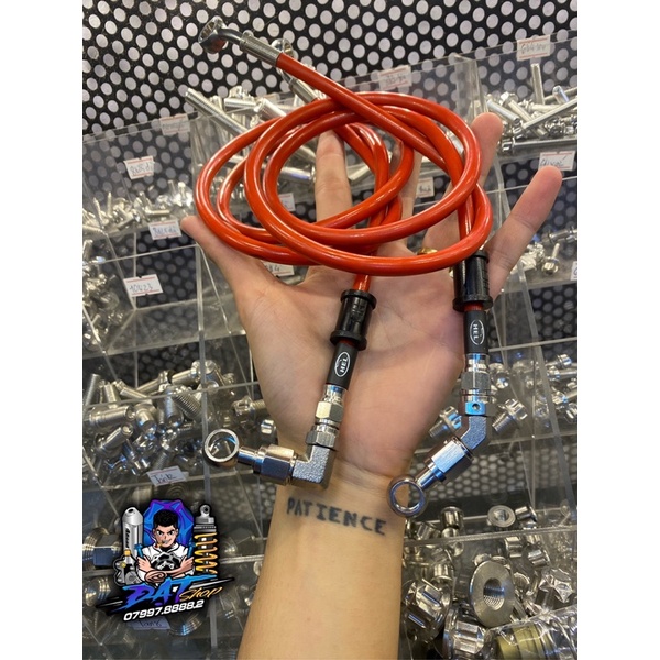 Dây dầu HEL bấm đầu INOX gắn mọi loại xe