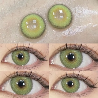 Kính Áp Tròng Nhiều Màu Sắc 14.2mm Màu Xanh Lá / Nâu / Xanh Lá / Hồng Thời Trang