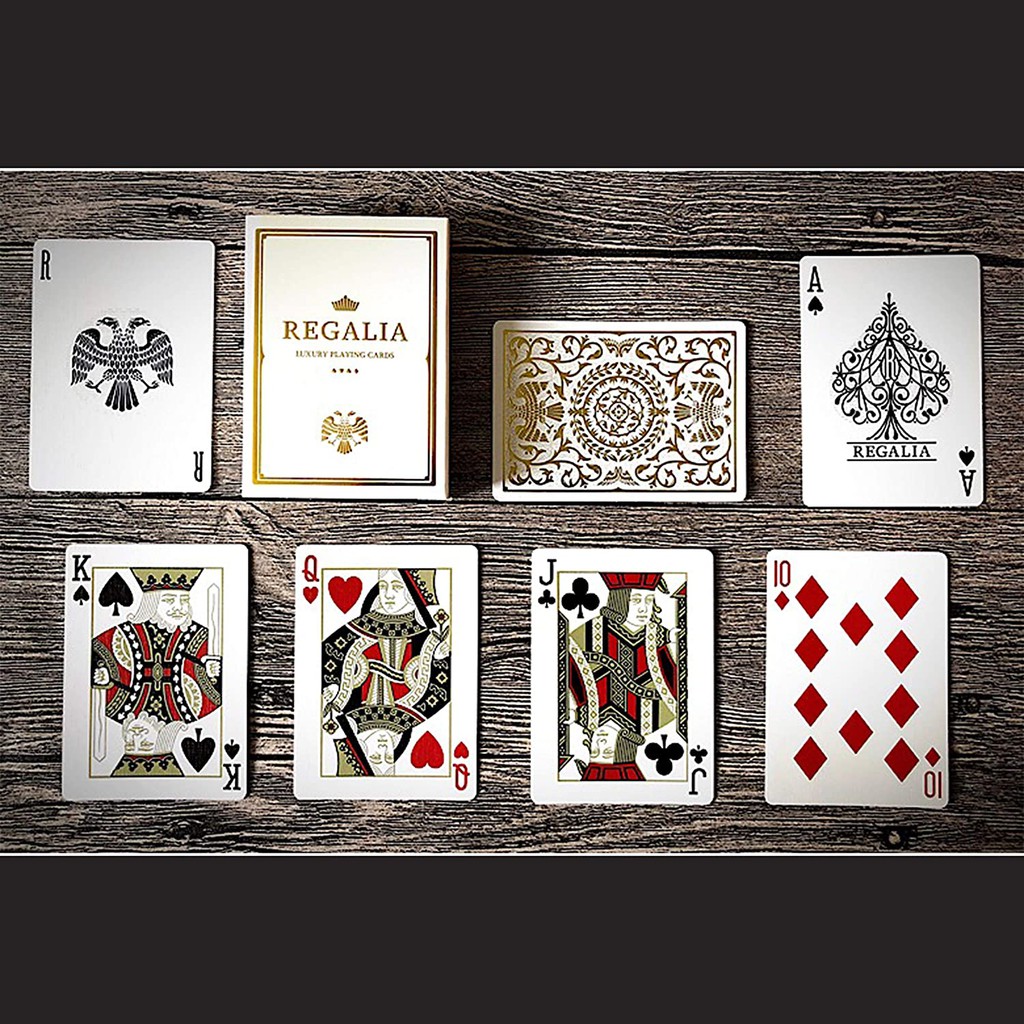 Bộ bài tây chính hãng cao cấp Regalia White Playing Cards [Hàng Mỹ]