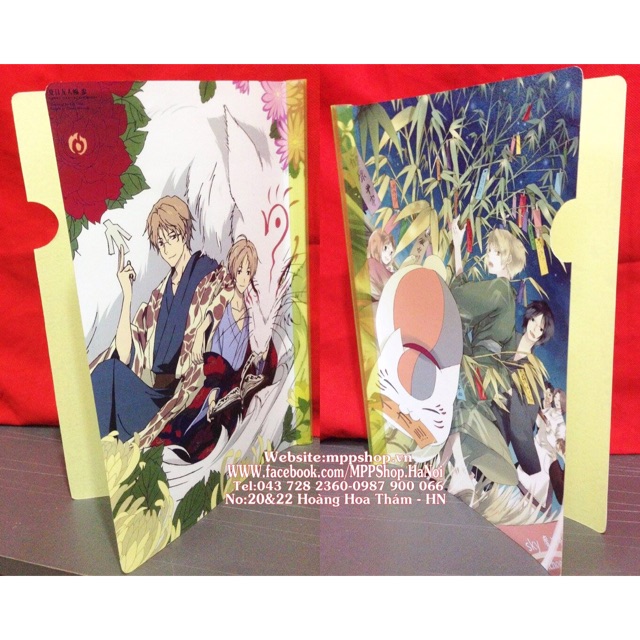 Kẹp đựng bài kiểm tra ảnh natsume 30 lá đựng 60 ảnh bài kt