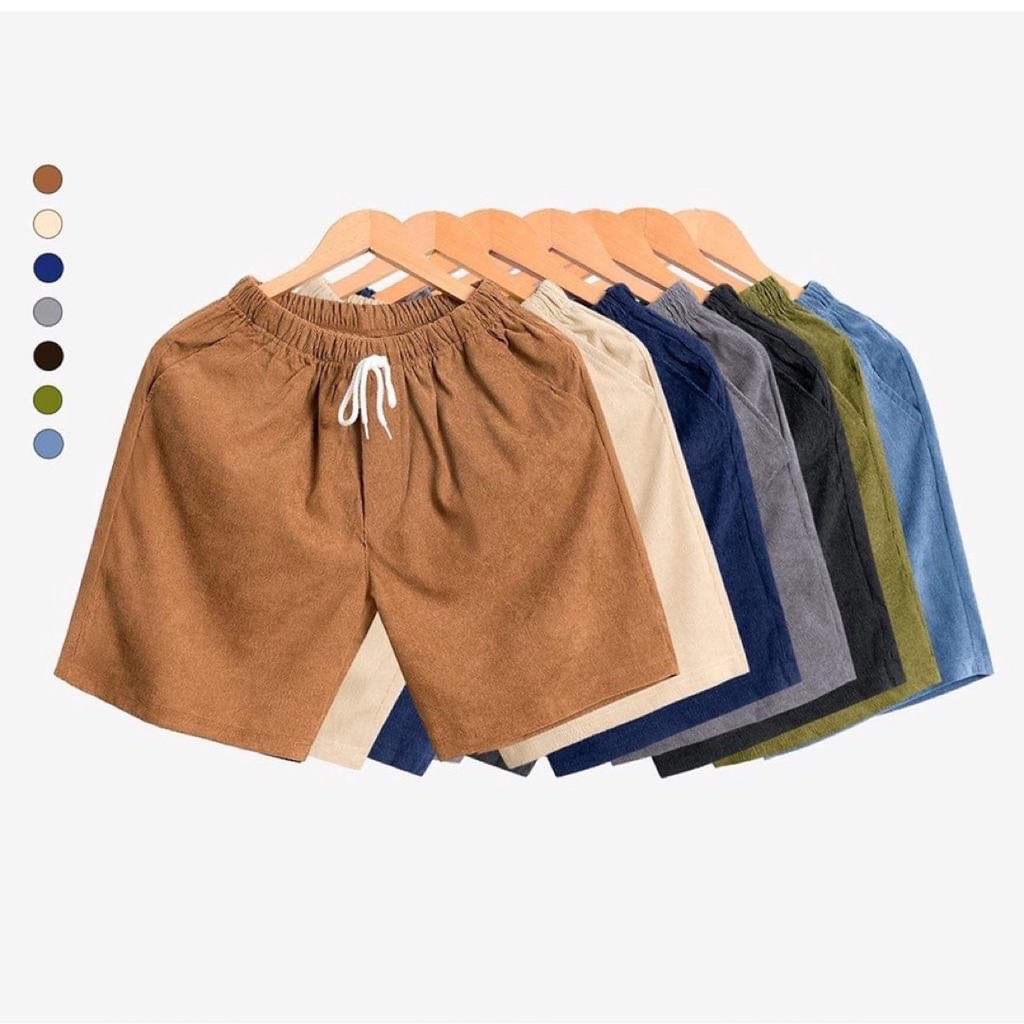 Quần Short Unisex Nam Nữ, Quần Đùi Basic chất liệu nhung tăm xịn, thoải mái, dày dặn thời trang REMMY